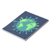 Pandemisch (virusdeeltjes) (virale infectie) notitieblok (Linkerzijde)