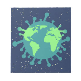 Pandemisch (virusdeeltjes) (virale infectie) notitieblok