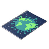 Pandemisch (virusdeeltjes) (virale infectie) notitieboek (Linkerzijde)