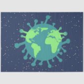 Pandemisch (virusdeeltjes) (virale infectie) tissuepapier (Voorkant)