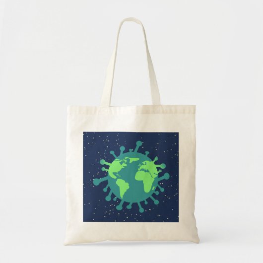 Pandemisch (virusdeeltjes) (virale infectie) tote bag (Voorkant)