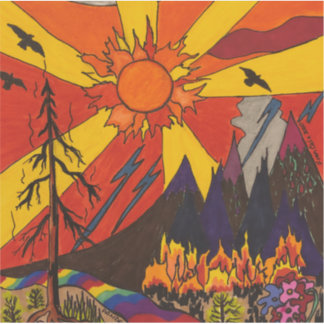 Pandemisch vuur Sticker