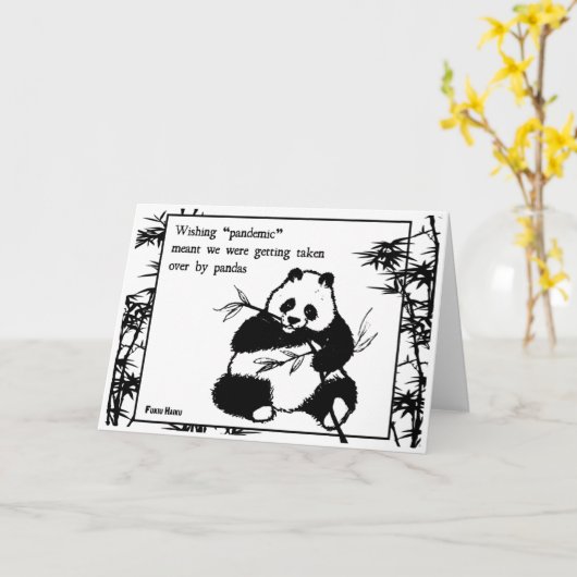 Pandemisch Wenskaart Kaart (Gele Bloem)