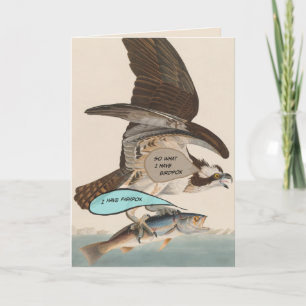 Pandemische grappige verjaardagskaartje, vogelpokk kaart