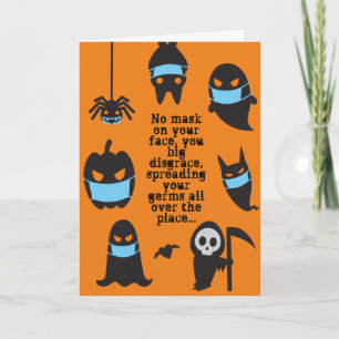 Pandemische Halloween we zullen je achtervolgen Kaart