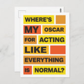 Pandemische Humor: Actief als alles is normaal Briefkaart (Voorkant / Achterkant)