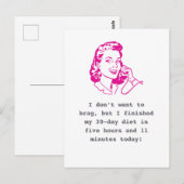 Pandemische Humor: de Covid-19 Gewichtstoename Briefkaart (Voorkant / Achterkant)