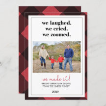 Pandemische kerstkaart, zoomkerstkaart