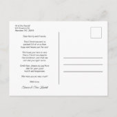 Pandemische Modern Black Prettige feestdagen Aange Aankondigingskaart (Achterkant)