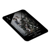 Pandemische Modern Black Prettige feestdagen Aange Magneet (Rechterzijde)