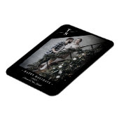 Pandemische Modern Black Prettige feestdagen Aange Magneet (Linkerzijde)