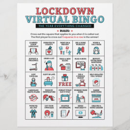 Pandemische Quarantine Bingo Lockdown Activities