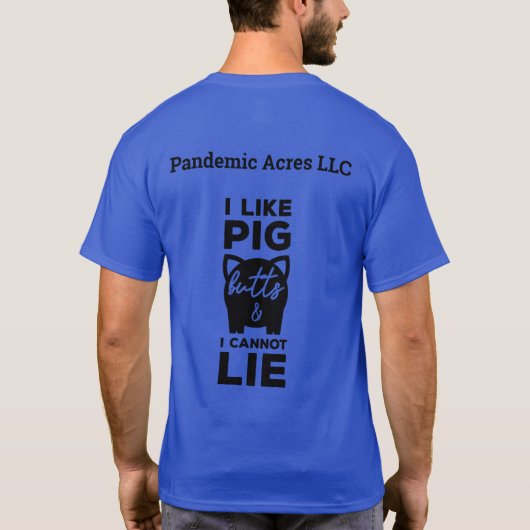 Pandemische Varkensvarkens Volwassen T-shirt (Achterkant)