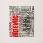 Pandemische ziekte Epidemie op wereldschaal Legpuzzel (Verticaal)