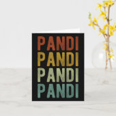 Pandi Stad Filipijnen Retro Kaart (Gele Bloem)