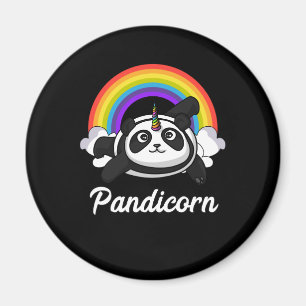 Pandicorn Panda Beer Unicorn Magische Regenboog Magneet