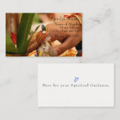 Pandit Contact Card (Temple Location & Services) Contactkaartje (Voorkant / Achterkant)