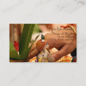 Pandit Contact Card (Temple Location & Services) Contactkaartje (Voorkant)
