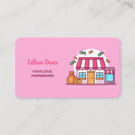 pandjeshuis visitekaartje (Voorkant)