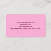 pandjeshuis visitekaartje (Achterkant)