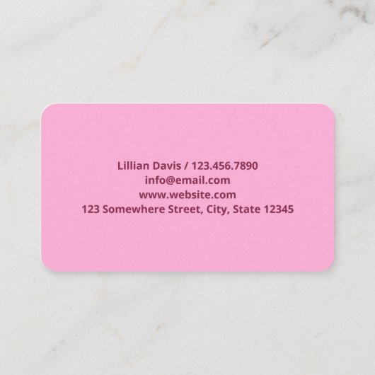 pandjeshuis visitekaartje (Achterkant)