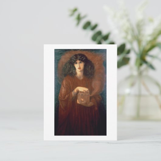 Pandora, 1871 (olie on canvas) briefkaart (Staand voorkant)