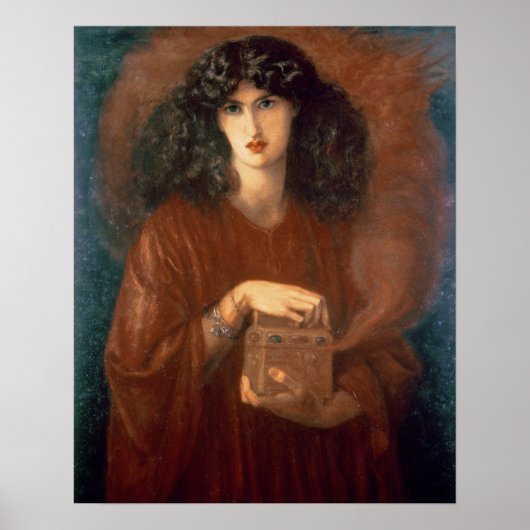 Pandora, 1871 (olie on canvas) poster (Voorkant)