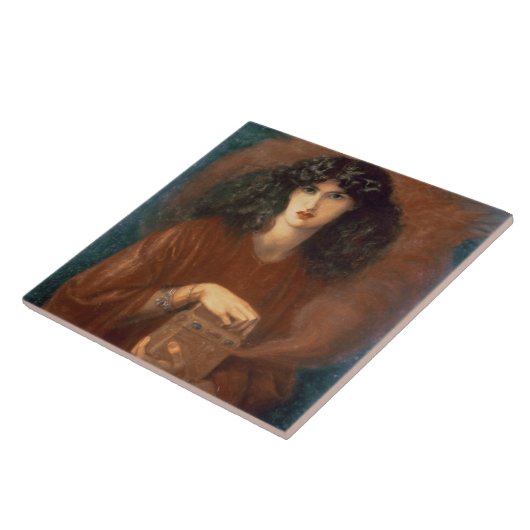 Pandora, 1871 (olie op doek) tegeltje (Zijkant)