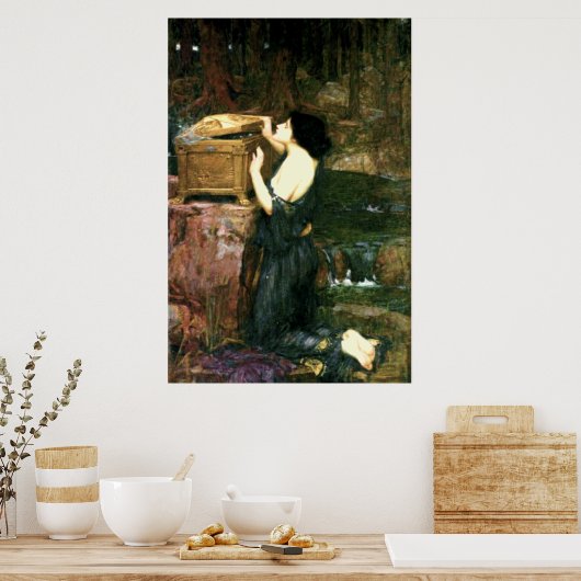 Pandora (1896)~ Fine Art Canvas Poster (Keuken)