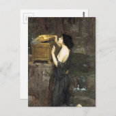 Pandora, by John William Waterhouse, 1896 Briefkaart (Voorkant / Achterkant)