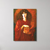 Pandora - Dante Gabriel Rosetti schilderij Canvas Afdruk (Voorkant)