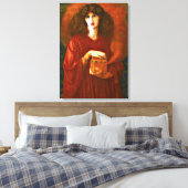Pandora - Dante Gabriel Rosetti schilderij Canvas Afdruk (Insitu (Slaapkamer))