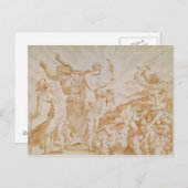 Pandora die de doos opent briefkaart (Voorkant / Achterkant)