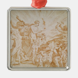 Pandora die de doos opent metalen ornament