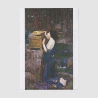 Pandora, door John William Waterhouse Découpage Tissuepapier