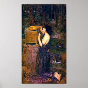 Pandora door John William Waterhouse Poster