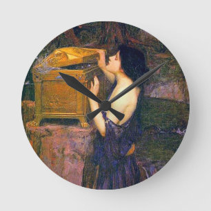 Pandora door John William Waterhouse Ronde Klok