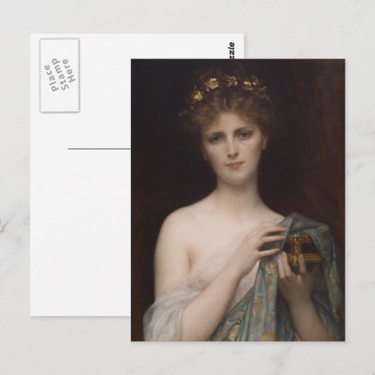 Pandora en de doos briefkaart (Voorkant / Achterkant)