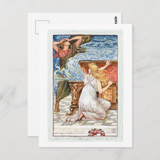 Pandora Het openen van de doos Briefkaart (Voorkant / Achterkant)