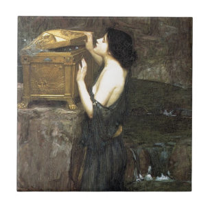 Pandora [John William Waterhouse] Tegeltje