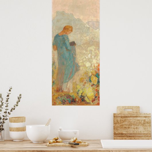Pandora - Odilon Redon Fine Art Poster (Keuken)