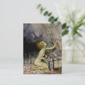 "Pandora Opens the Box" van Arthur Rackham Briefkaart (Staand voorkant)