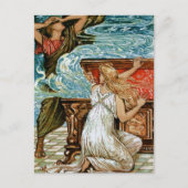 Pandora opent de doos briefkaart (Voorkant)