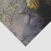 “Pandora opent de doos” door Arthur Rackham Tissuepapier (Detail)