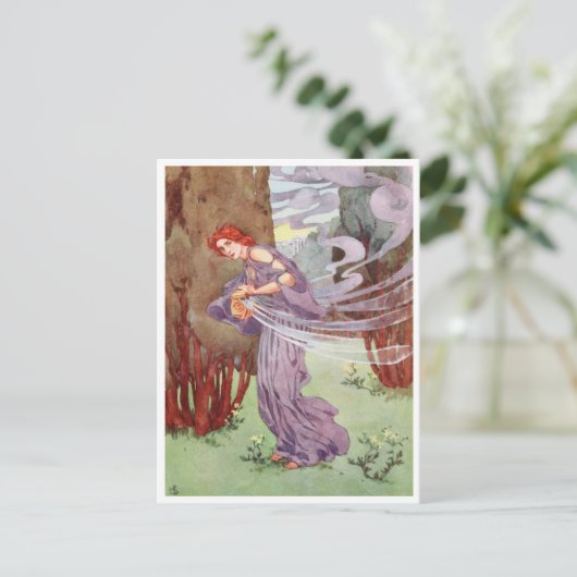 Pandora Opent de doos door Helen Stratton Briefkaart (Staand voorkant)