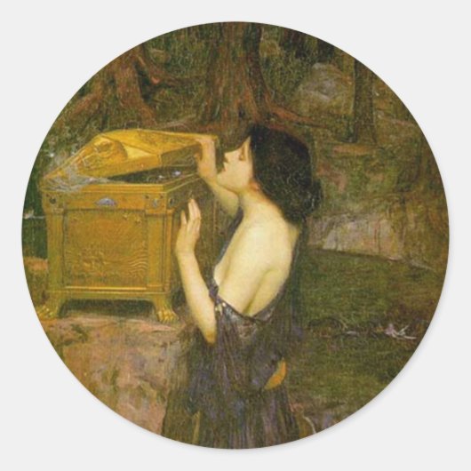 Pandora Ronde Sticker (Voorkant)