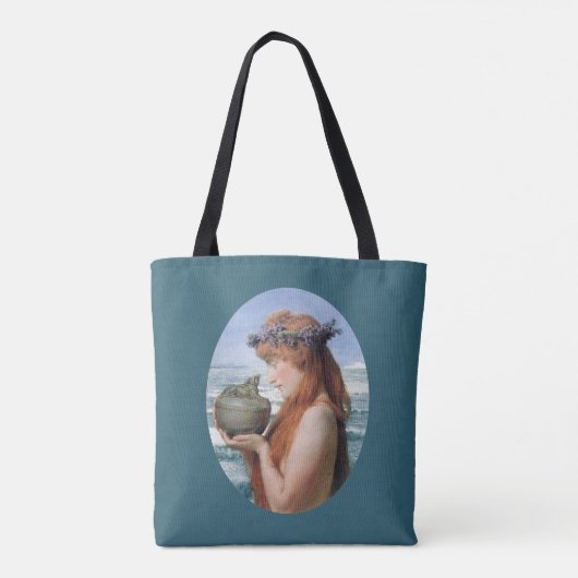 Pandora van Sir Lawrence Alma-Tadema Tote Bag (Achterkant)