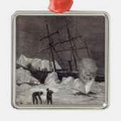 Pandora zit in het ijs. metalen ornament (Voorkant)