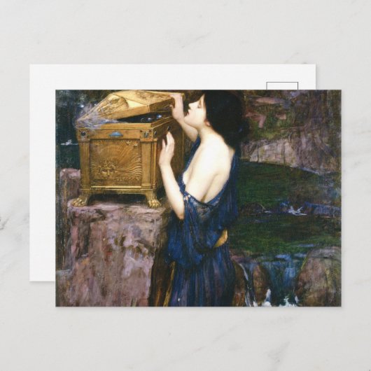 Pandora's Box - John William Waterhouse Briefkaart (Voorkant / Achterkant)