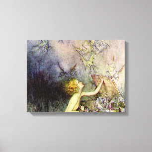 Pandora's Box van Arthur Rackham Canvas Afdruk